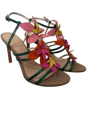 Pelle Moda Multicolor Floral Heels Size 6.5